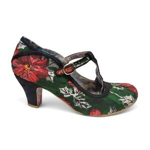 IRREGULAR CHOICE Nicely Done Shoe Floral Iconic Mary Jane Low Heel